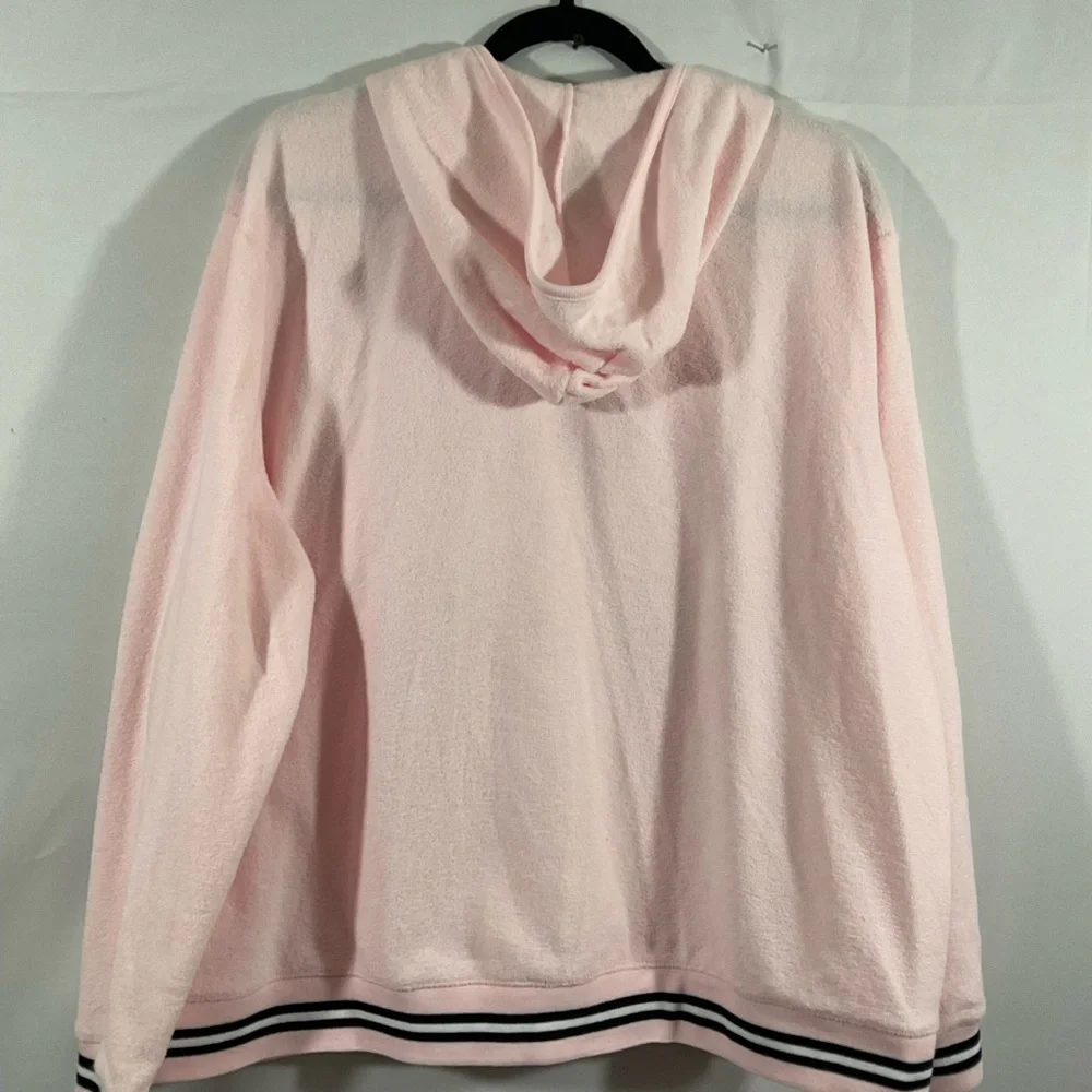 Cato Light Pink Zip-Up Hoodie - Picture 3 of 10